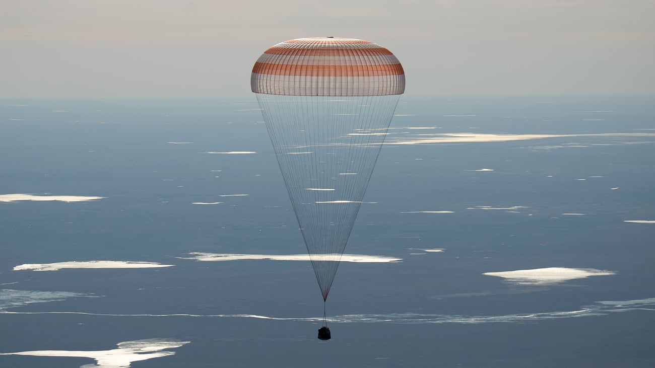 Photo of Expedition 50 Soyuz MS-02 landing. Photo of Expedition 50 Soyuz MS-02 landing.
